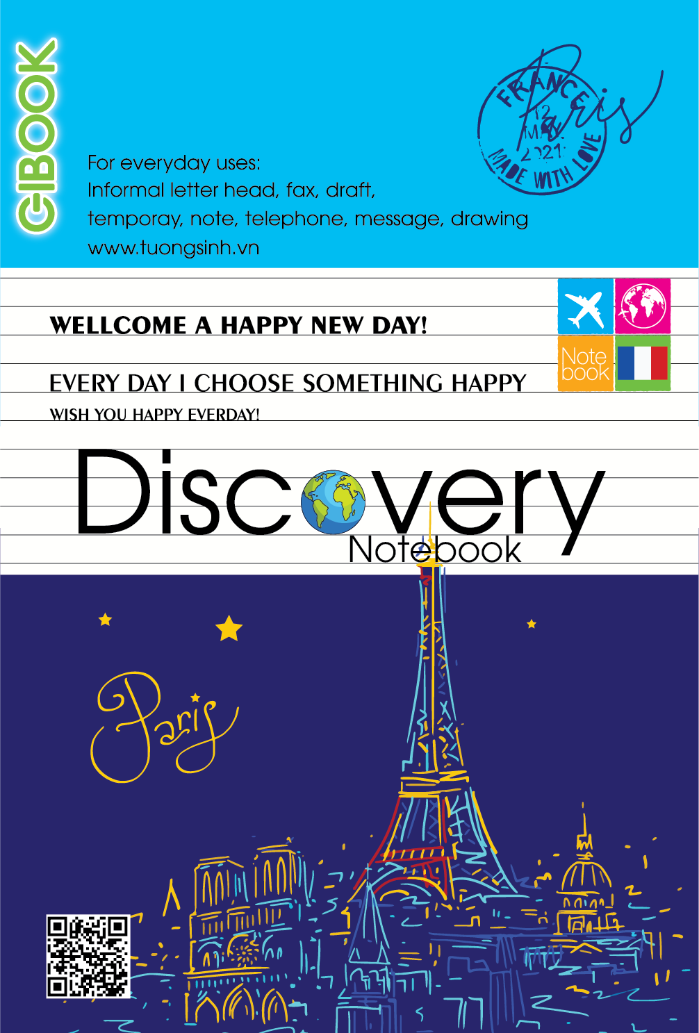 Tập KN Discovery Notebook 200 trang